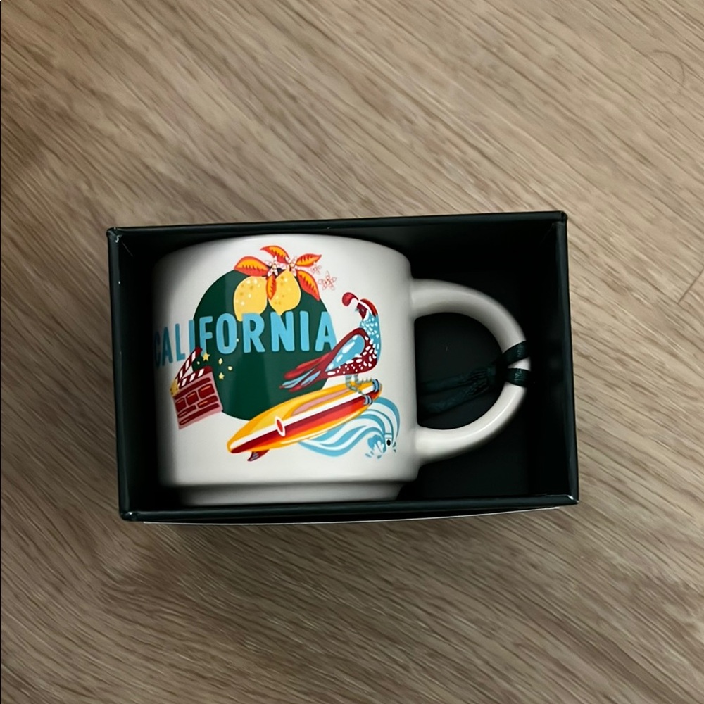 Starbucks Discovery Series California Ceramic Demitasse Ornament Mug, 2 Oz